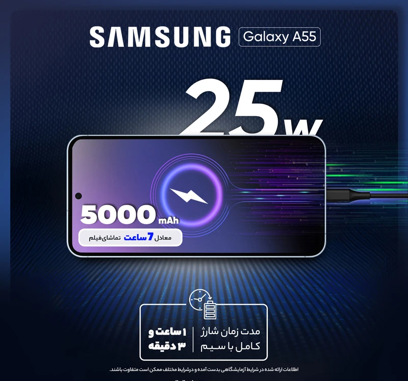 خریدگوشی موبايل سامسونگ گلکسی A55 5G ظرفیت 256رم 8ویتنام